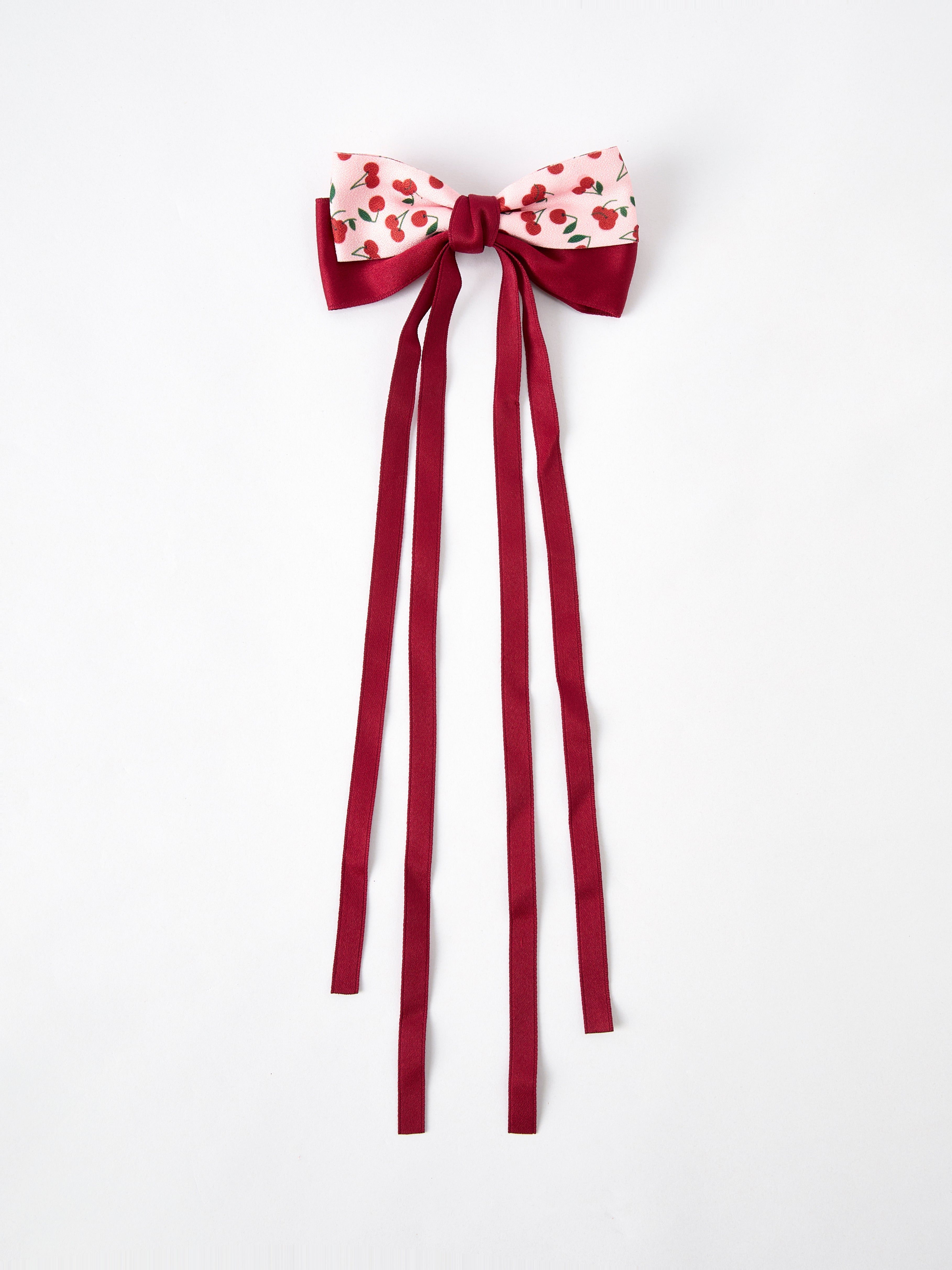Sweet Cherry Bow Hairpin for Girls - Playful Charm