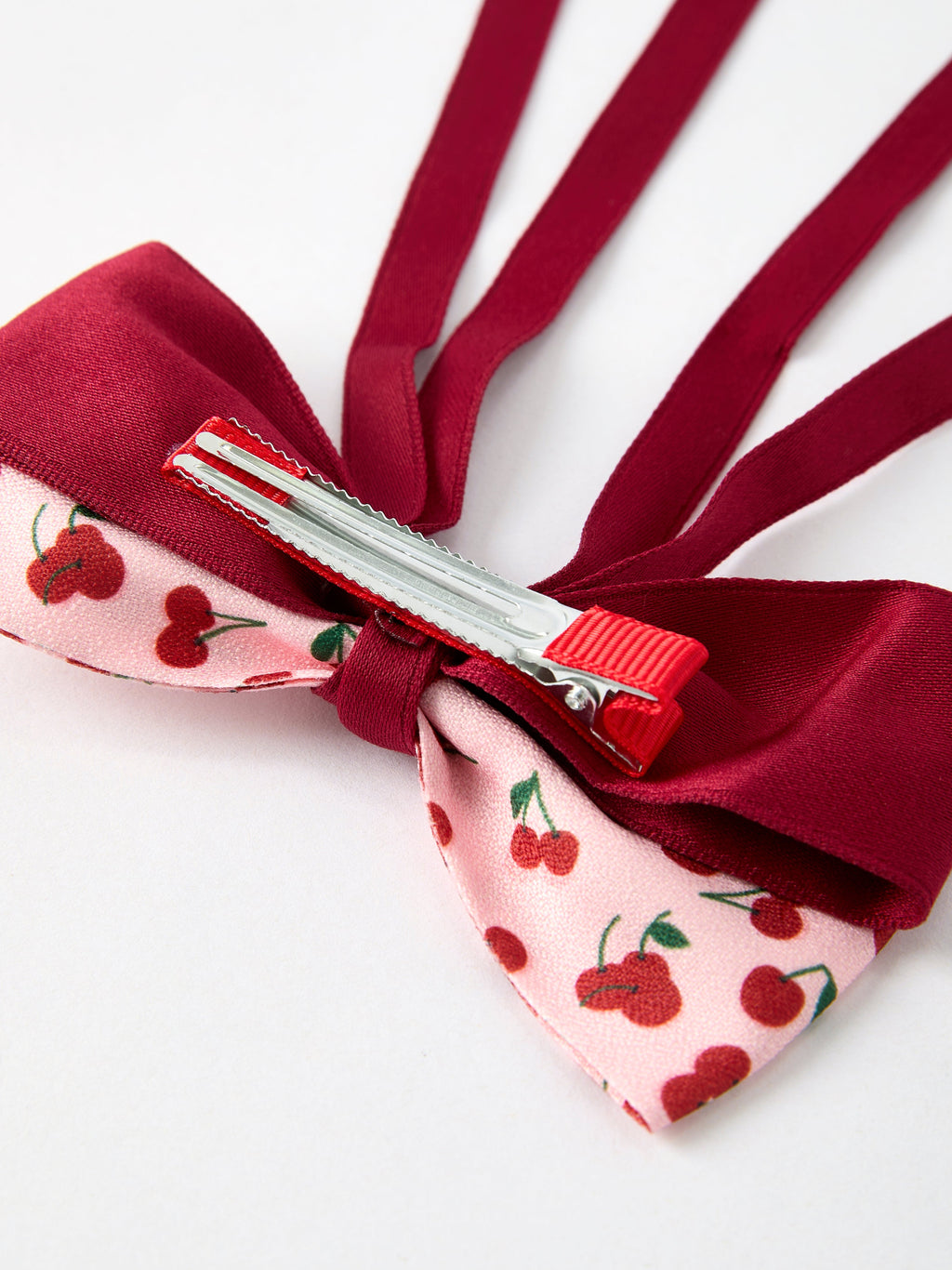 Sweet Cherry Bow Hairpin for Girls - Playful Charm