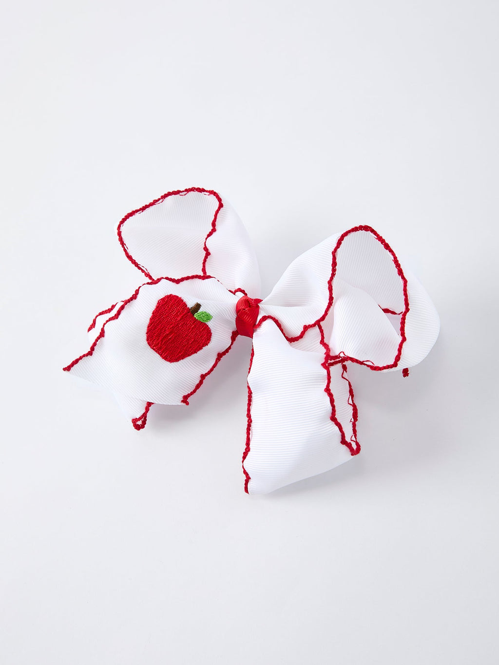 Back-to-school Apple Applique Girls Hairpin 4 Inches/6.25 inches