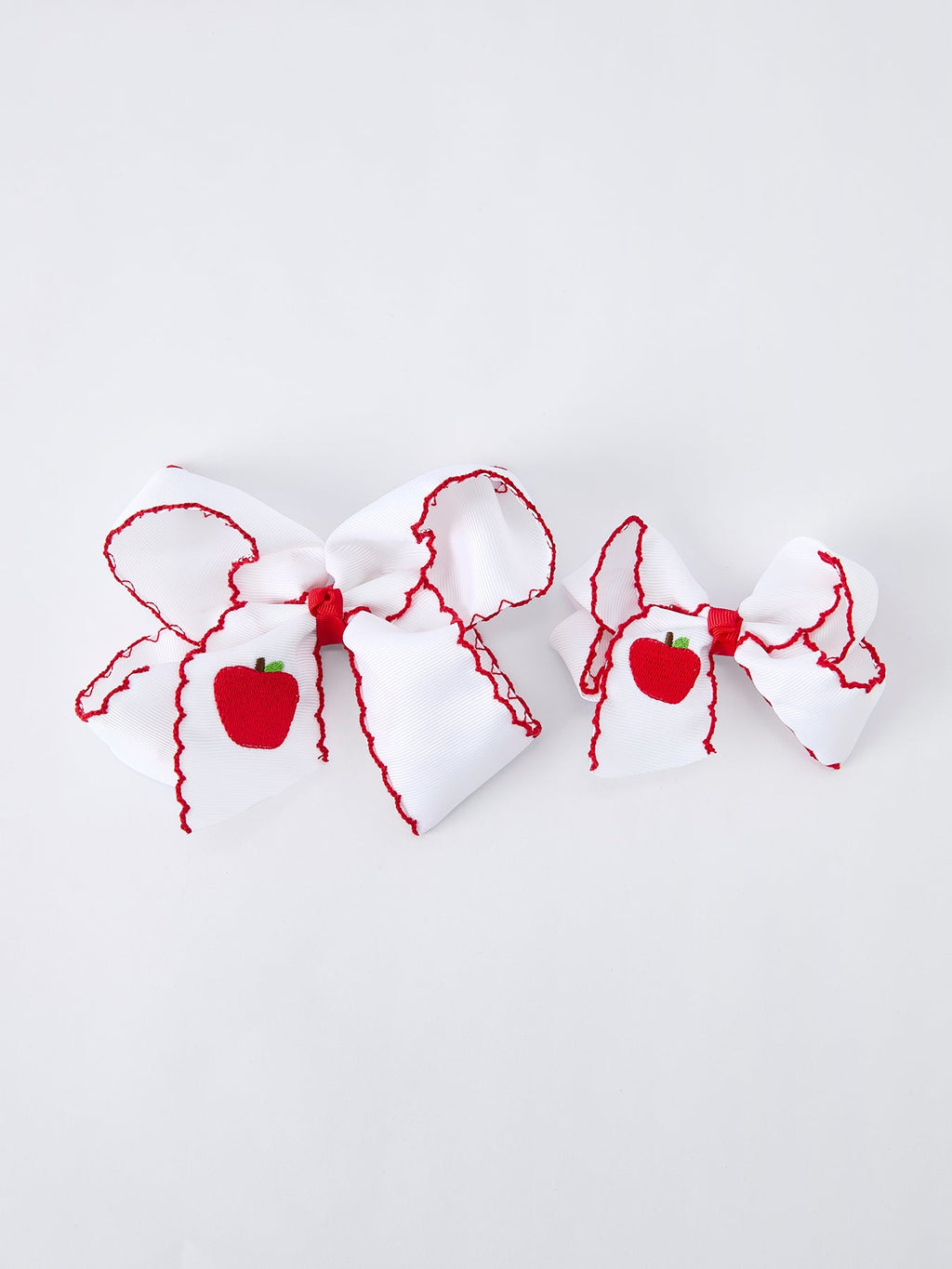 Back-to-school Apple Applique Girls Hairpin 4 Inches/6.25 inches