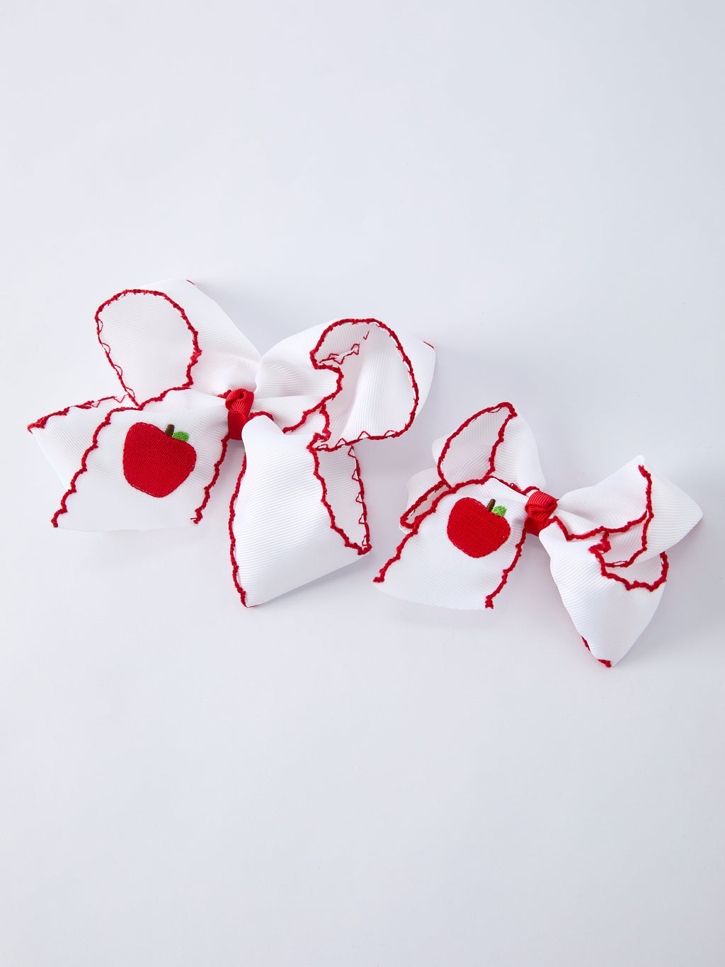 Back-to-school Apple Applique Girls Hairpin 4 Inches/6.25 inches