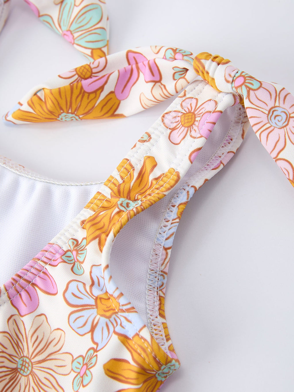 Floral Ruffle One-Piece Swimsuit for Girls - Sun-Ready Style