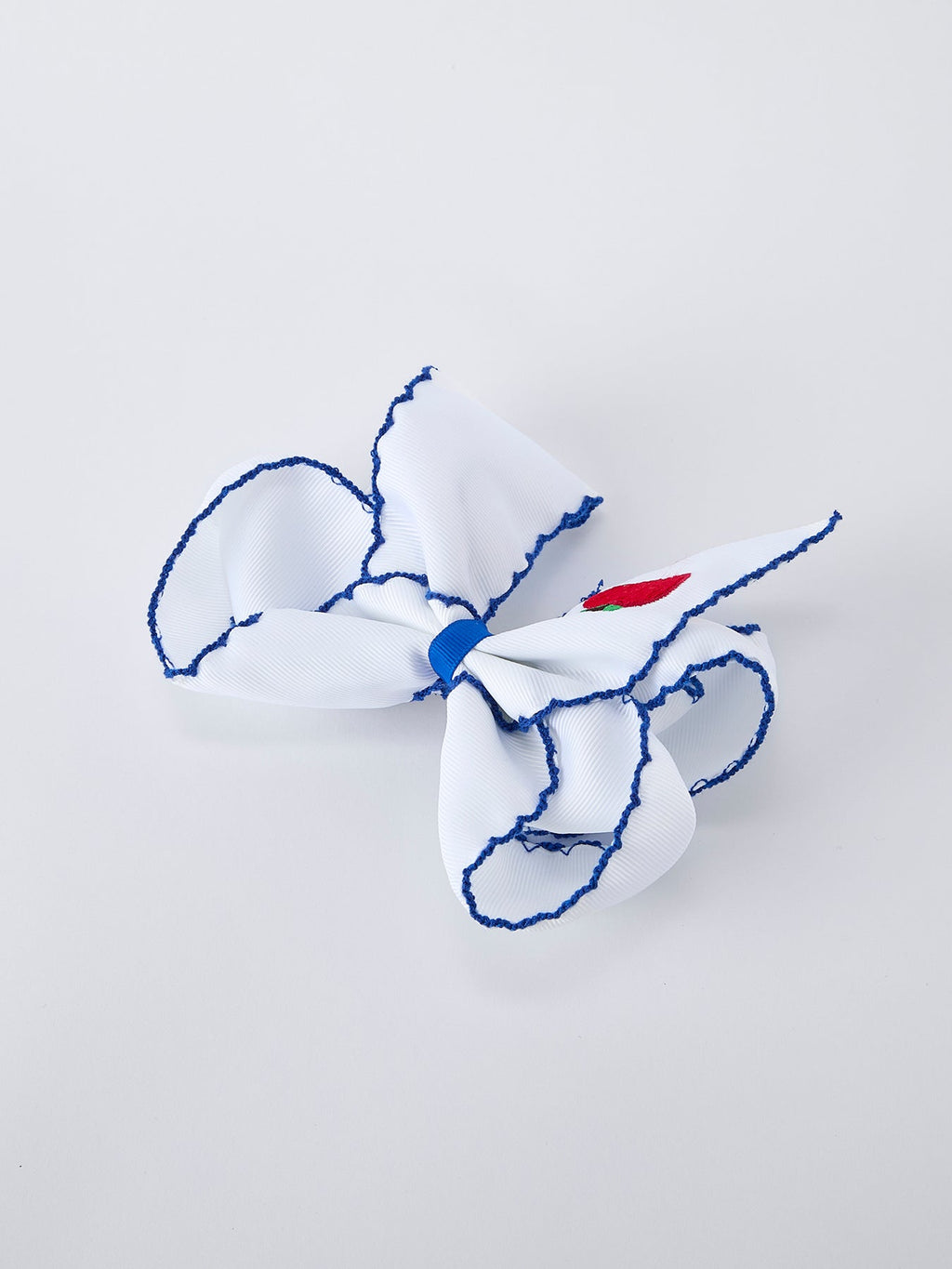 Back to School Apple Bow Hair Clip 6.25 Inch