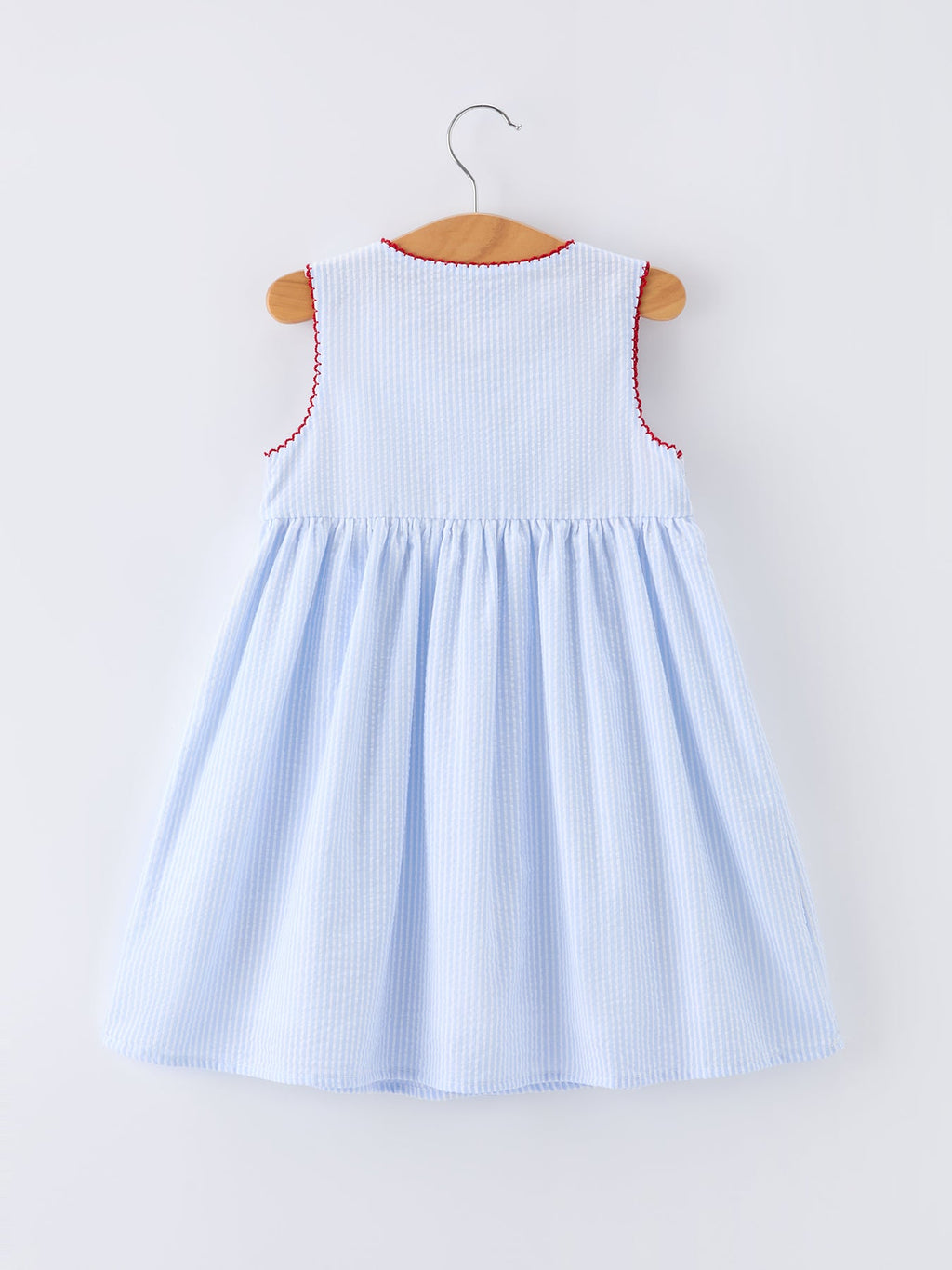 Girls Back To School Apple Twirl Dress Smocked