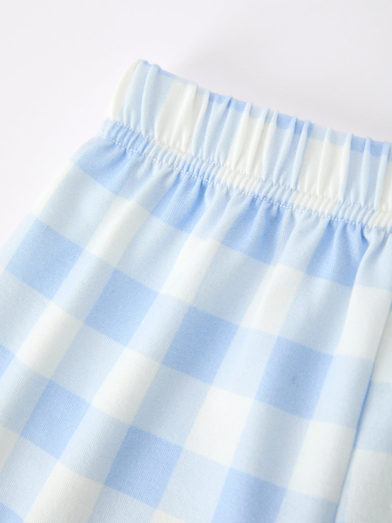 Boys Back To School Pencil Plaid Polo Short Set Embroidery