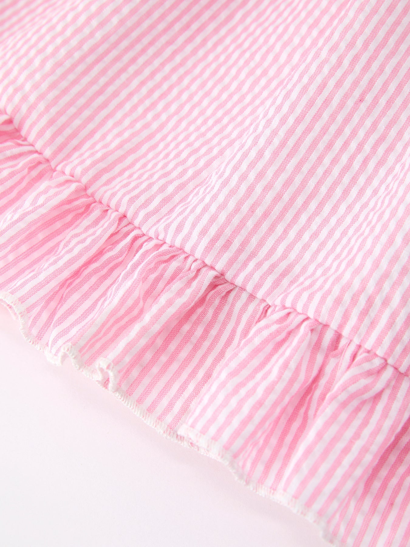 Girls Back To School Bow Twirl Dress Ruffle Applique Pink