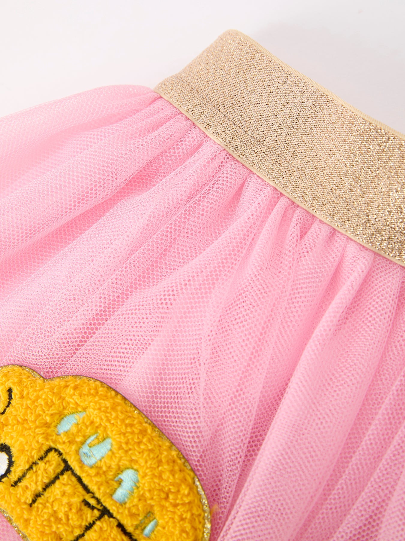 Back To School School Bus Girls Skirt Tulle Applique Skirt