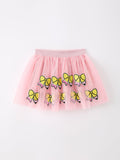 Back To School Pencil Bow Girls Skirt Tulle Applique Skirt