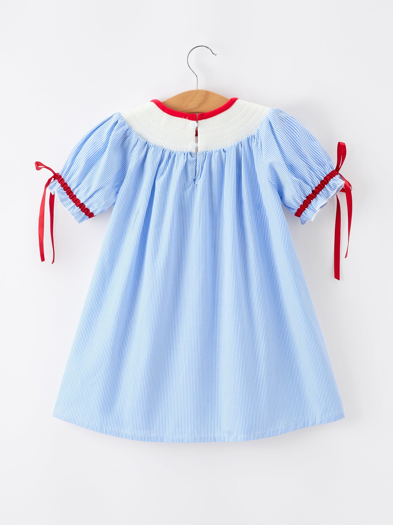 Back To School Apple Pencil Embroidery Dress