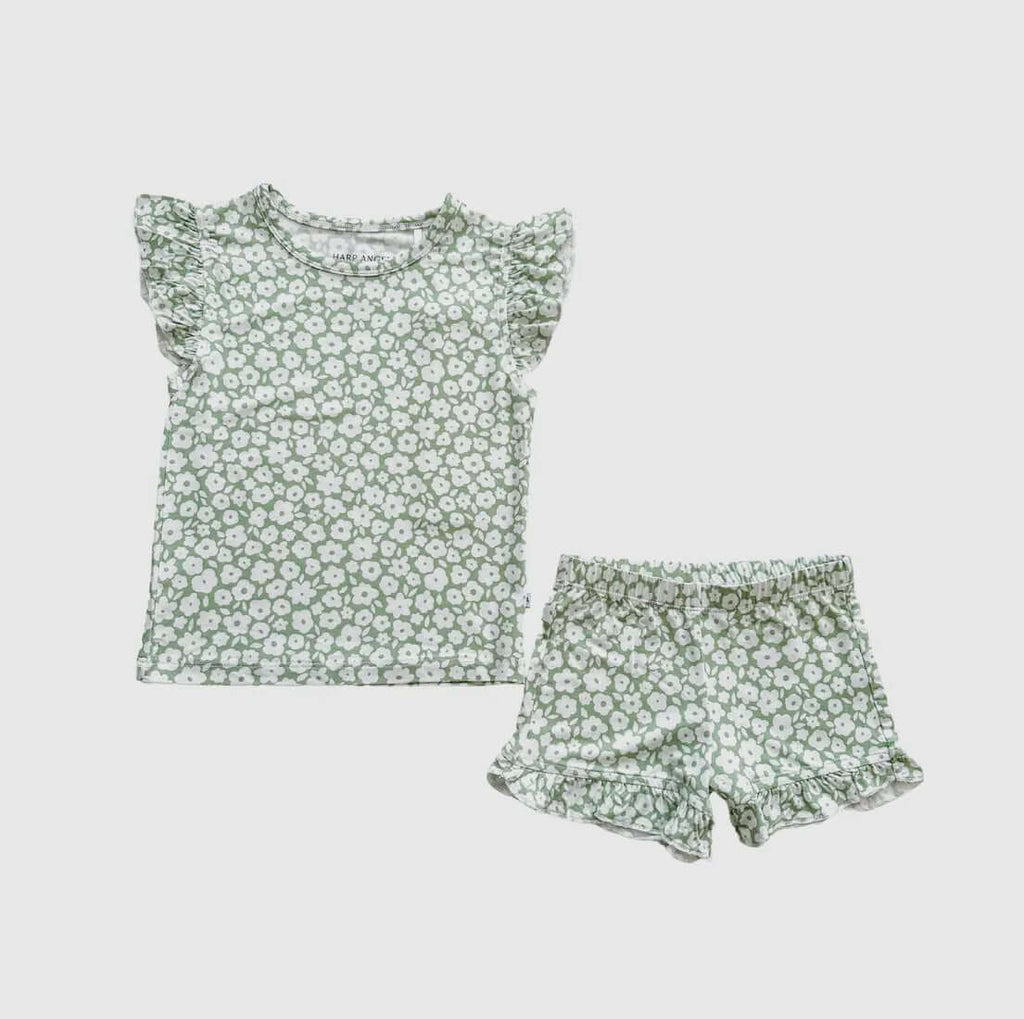 Charming Daisy Top & Shorts Set for Toddlers - Playful & Stylish