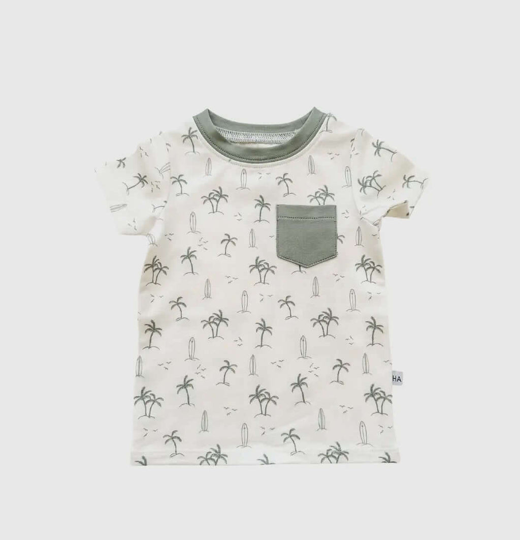 Cheerful Palm Tree T-Shirt for Babies - Playful Explorer Style