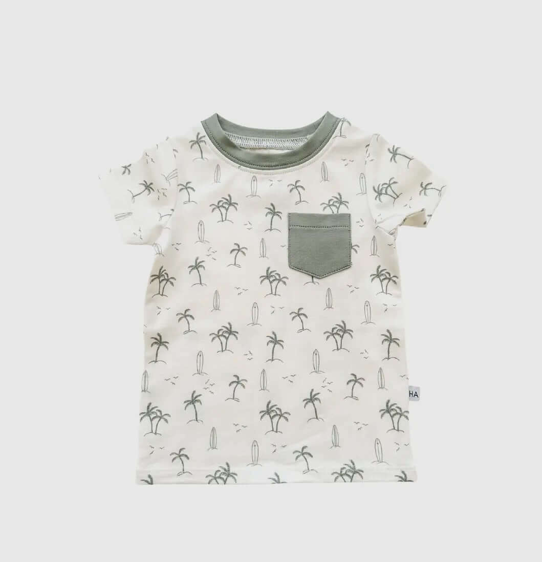 Cheerful Palm Tree T-Shirt for Babies - Playful Explorer Style