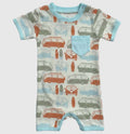 Printed Romper for Babies - Surfing USA