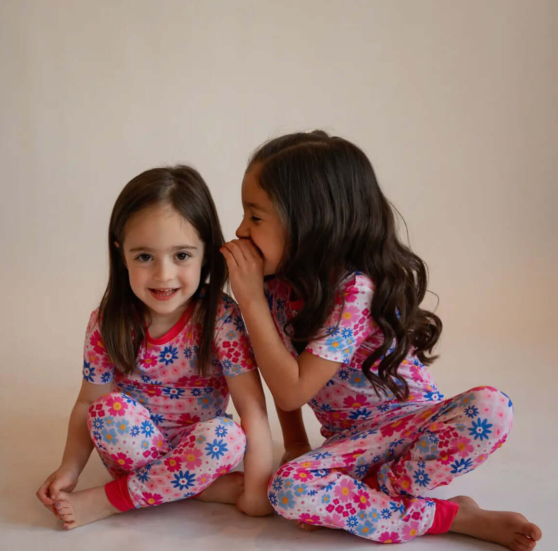 Floral Two-Piece Pajama Set for Toddler Girls - Soft & Sweet