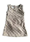 Checkered Terry Dress for Girls - Vintage Style