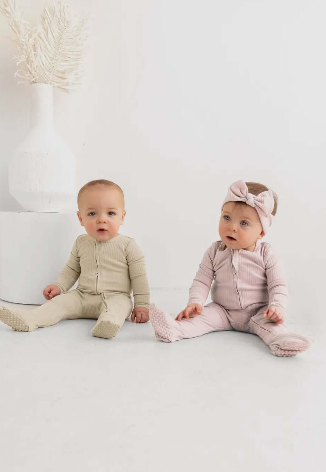 Cozy Ribbed Sleeper for Baby Boys - Bear Print