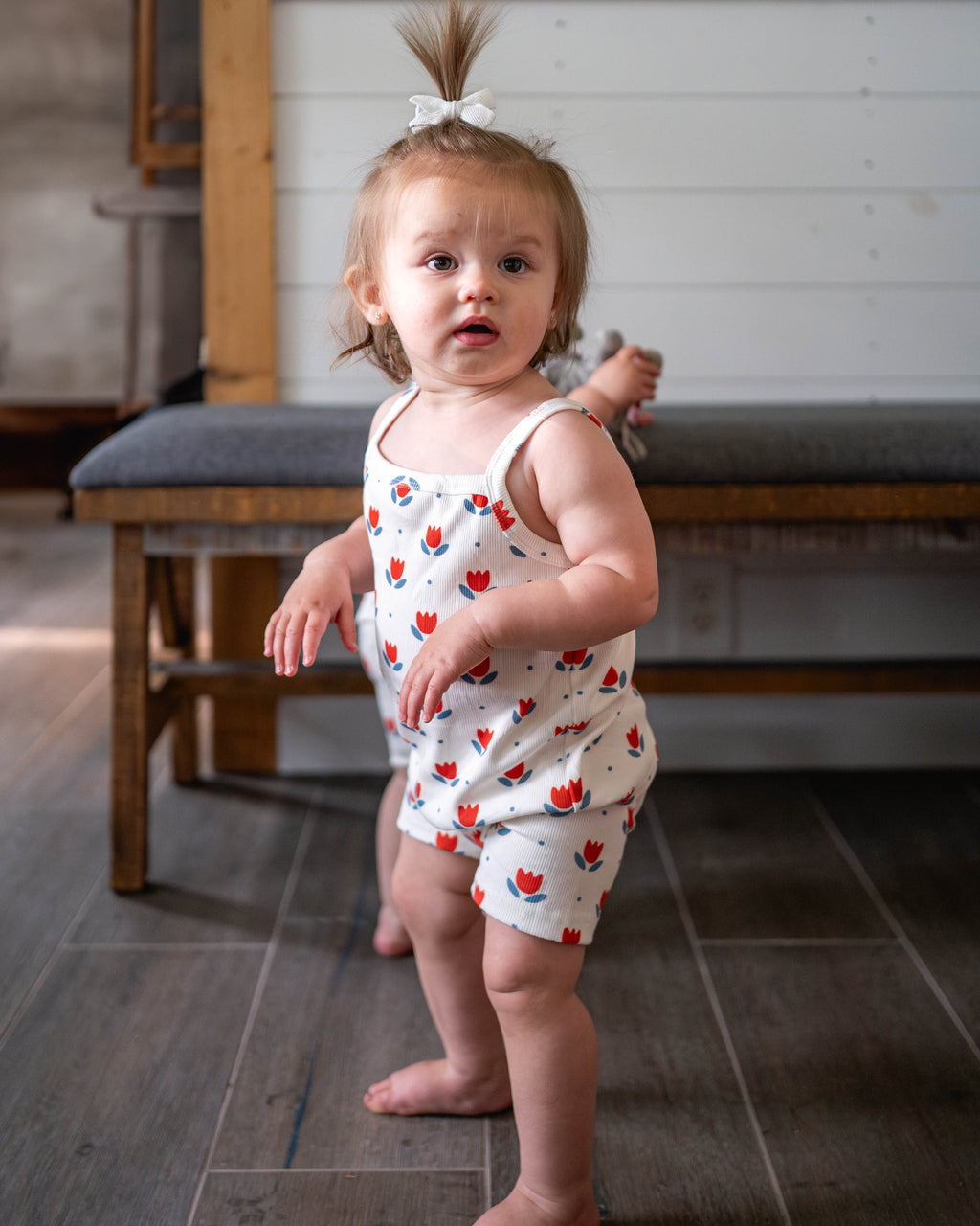 Adorable Tulip Ribbed Tank Set for Girls - 2-Piece