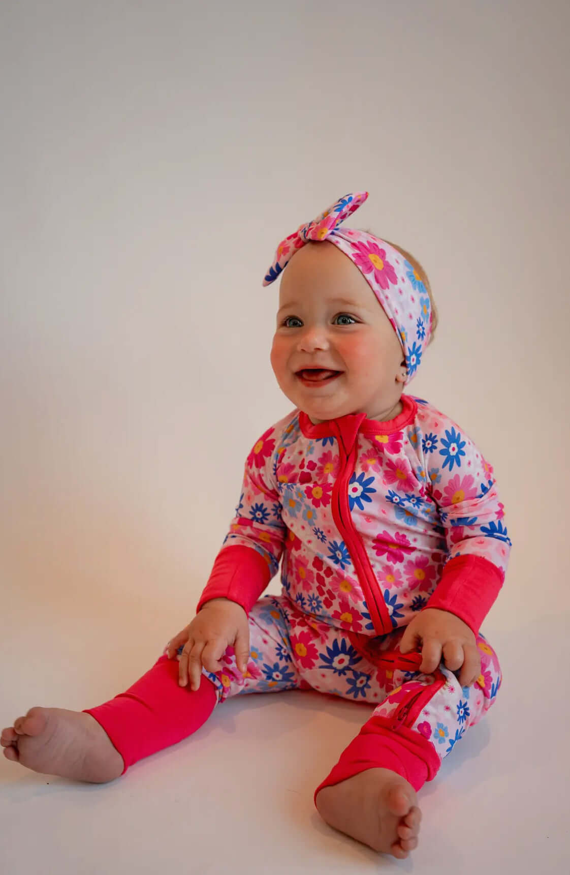 Blossom Print Sleeper for Newborns - Two-Way Zipper