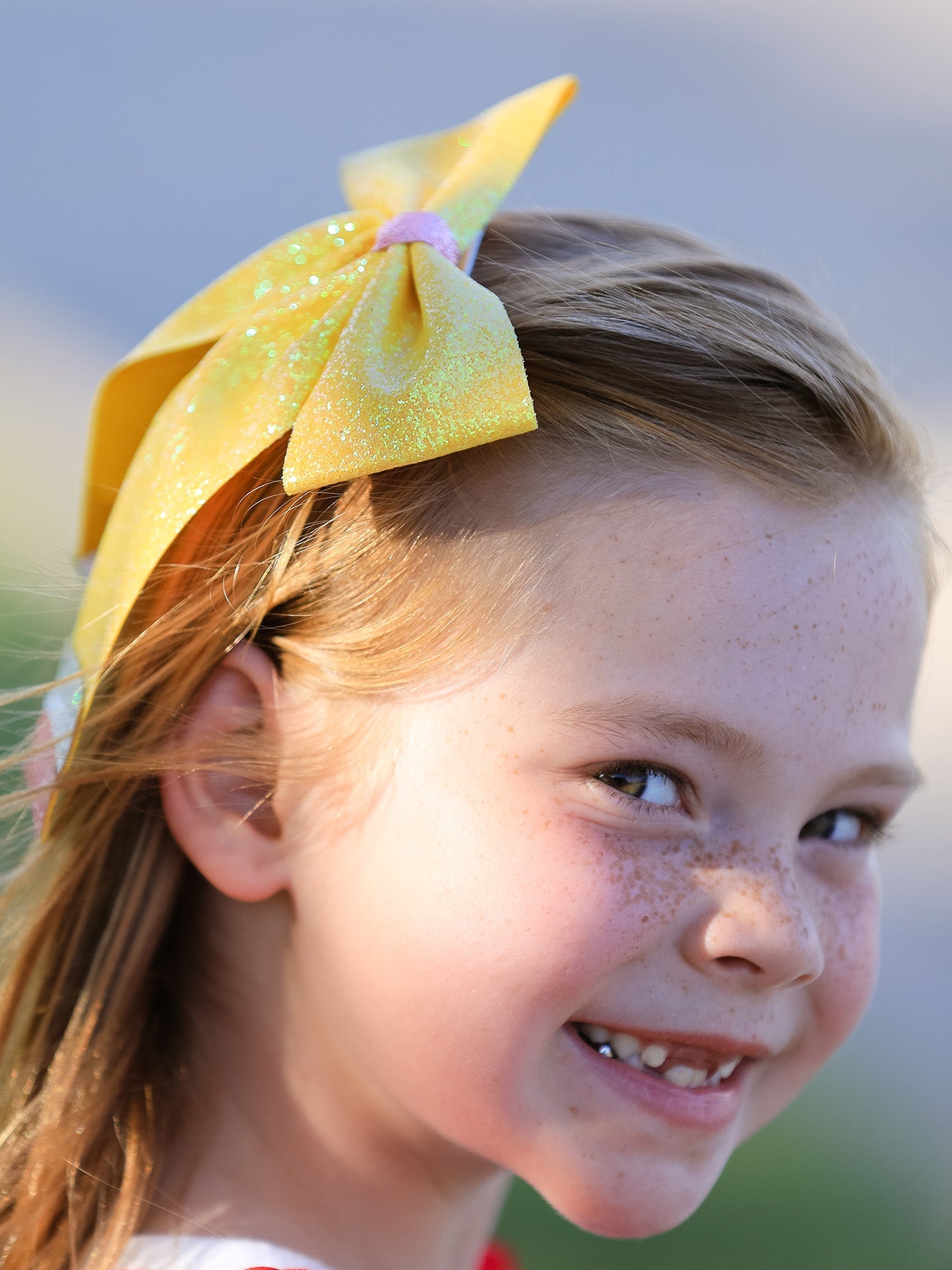 Back to School Glitter Bow Hairpin