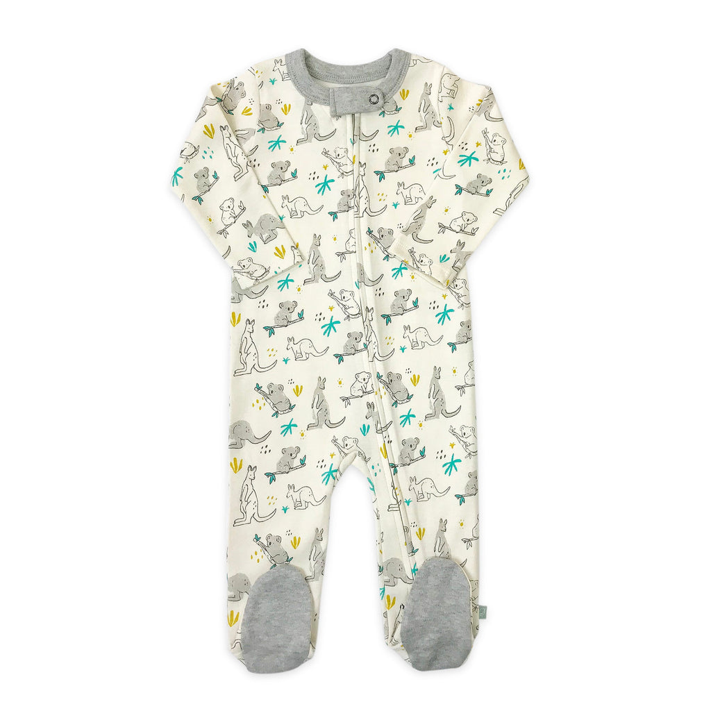 Cozy Koala Footie for Babies - Easy Snap Closure