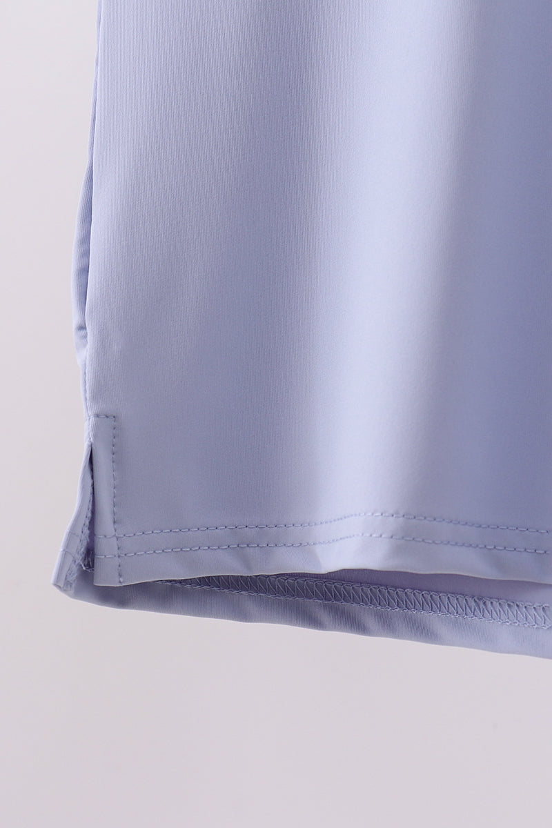 Blue active 2pc skort set