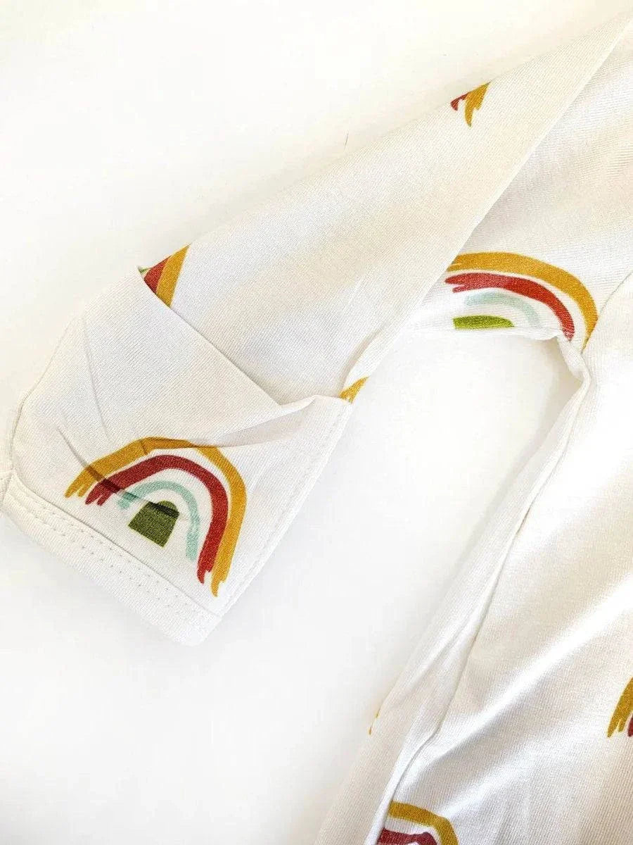 Rainbow Bamboo Footed Romper Pajama