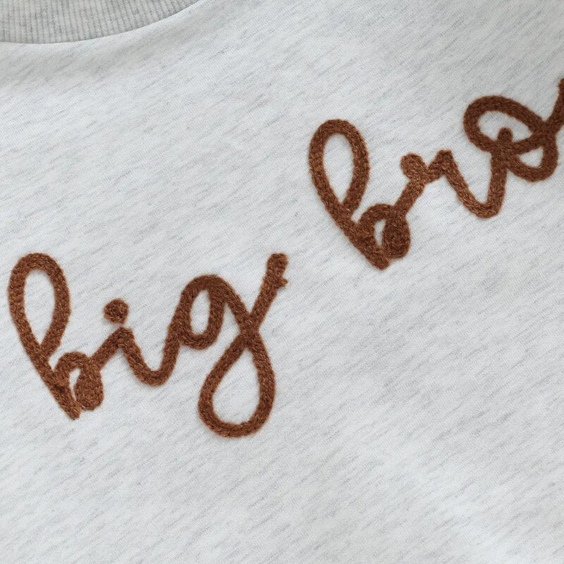 Cozy Long-Sleeve Pullover for Toddler Boys - "Lil Bro" Edition