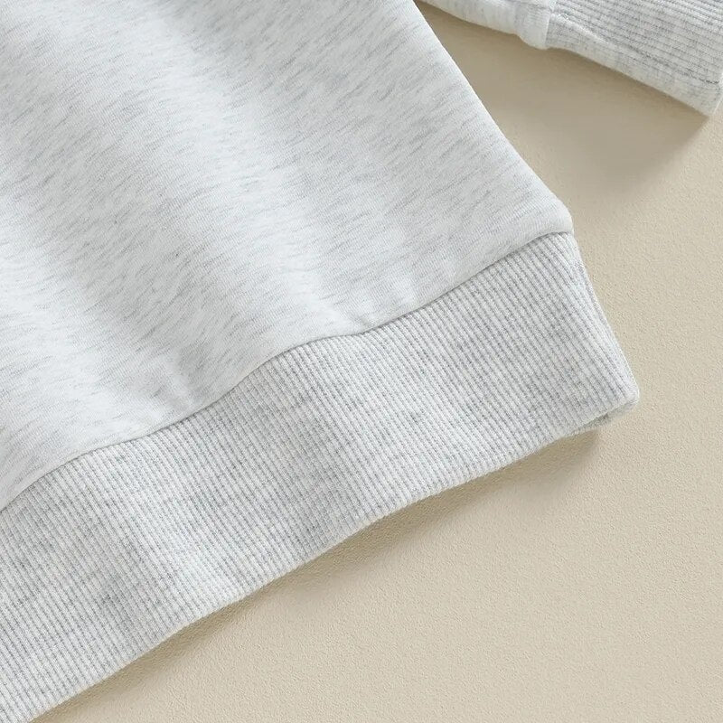 Cozy Long-Sleeve Pullover for Toddler Boys - "Lil Bro" Edition