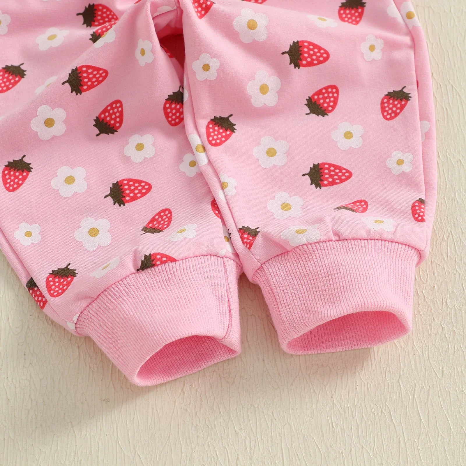 Sweet Strawberry Jogger Set for Girls - Cozy 2-Piece Outfit