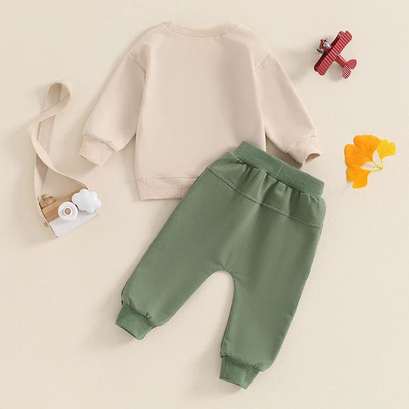 Cozy Tractor Set for Toddlers - Long Sleeve & Pants