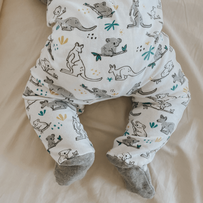 Cozy Koala Footie for Babies - Easy Snap Closure