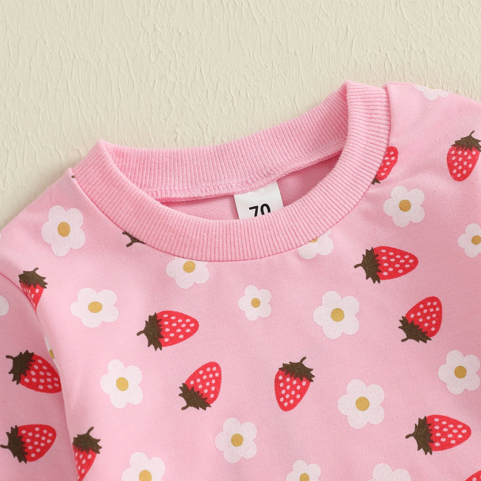Sweet Strawberry Jogger Set for Girls - Cozy 2-Piece Outfit