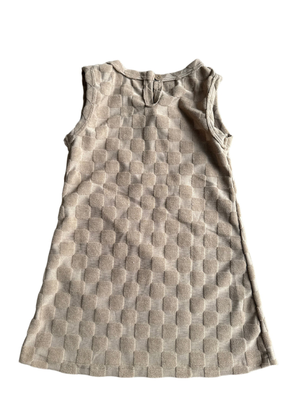 Checkered Terry Dress for Toddler Girls - Sporty Style