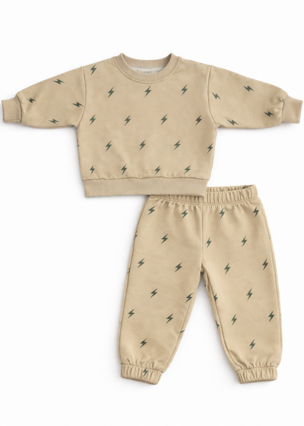 Dynamic Jogger Set for Kids - Lightning Bolt Design