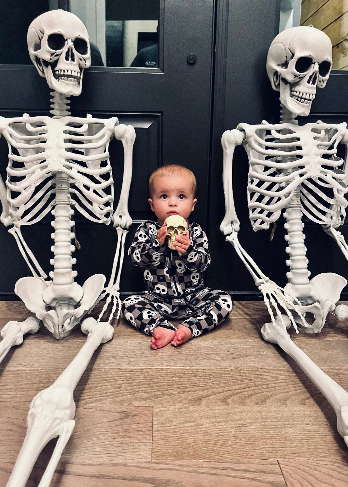 Spooky Skull Bamboo Sleeper for Baby - Soft & Gentle
