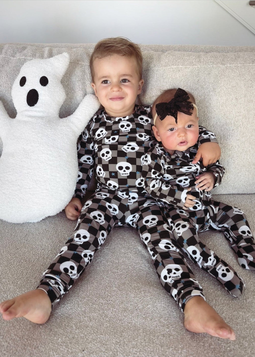 Spooky Skull Bamboo Sleeper for Baby - Soft & Gentle