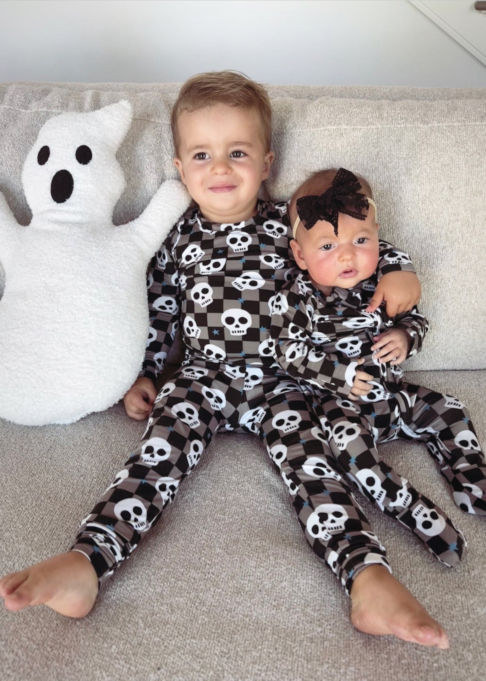 Spooky Skull Bamboo Sleeper for Baby - Soft & Gentle