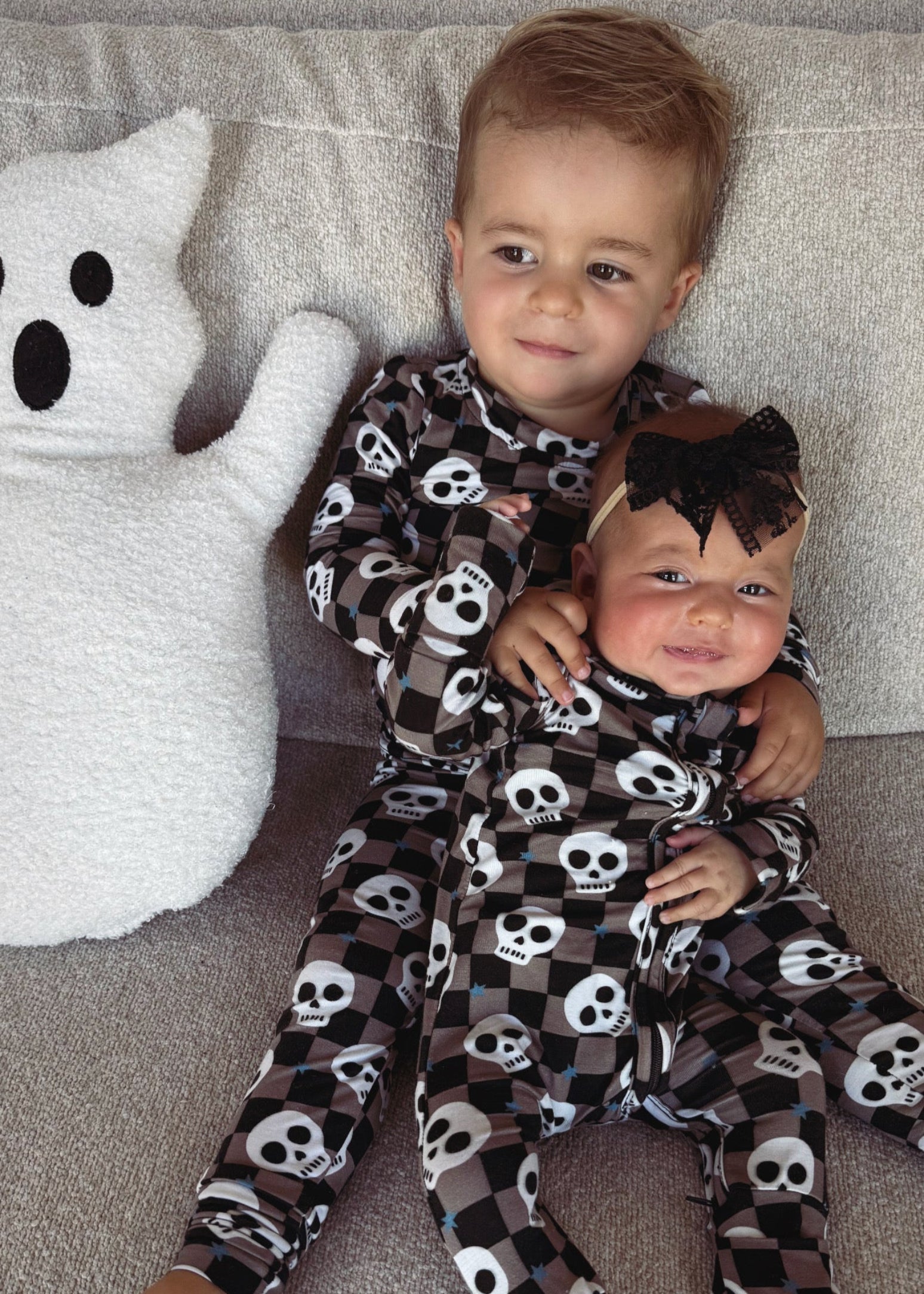 Spooky Skull Bamboo Sleeper for Baby - Soft & Gentle