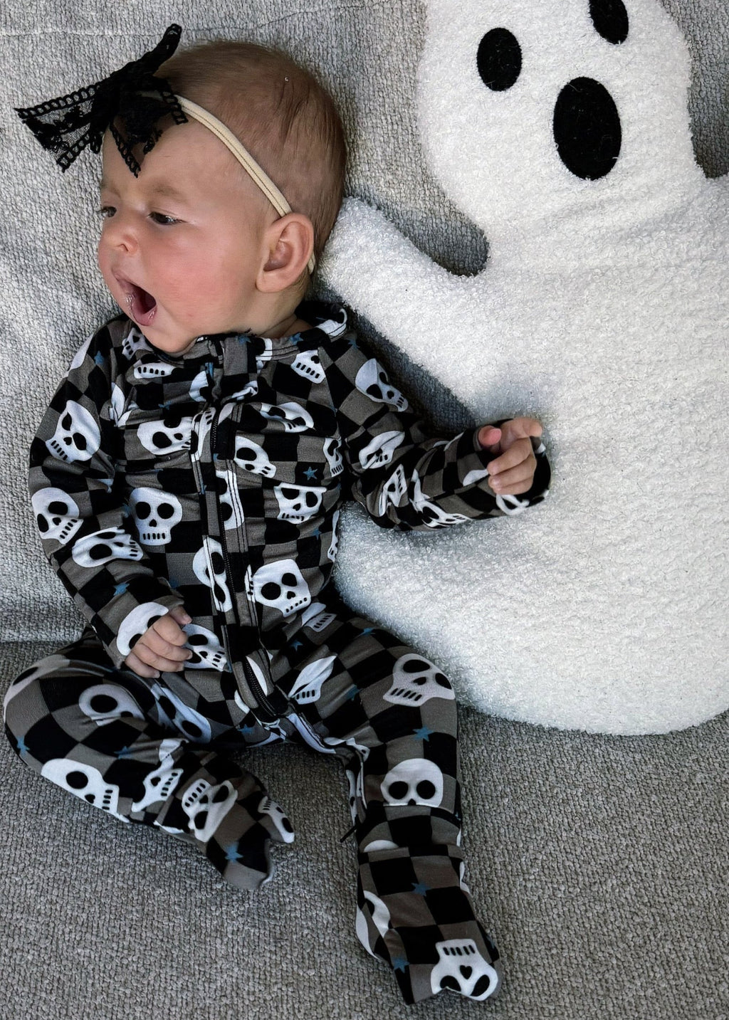 Spooky Skull Bamboo Sleeper for Baby - Soft & Gentle