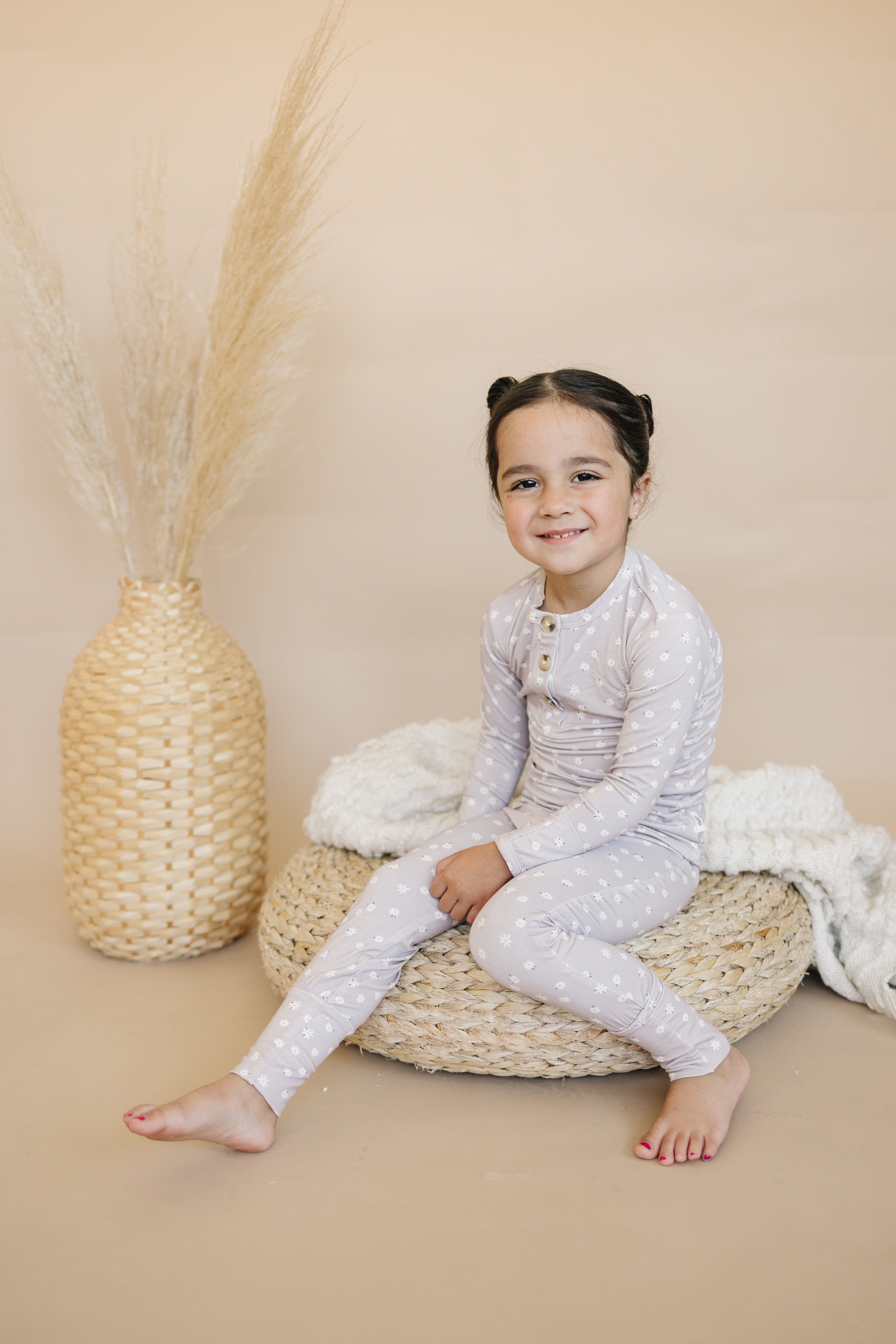 Oopsie Daisy 2pc Henley Bamboo Pajamas - Sizes Newborn & Up!