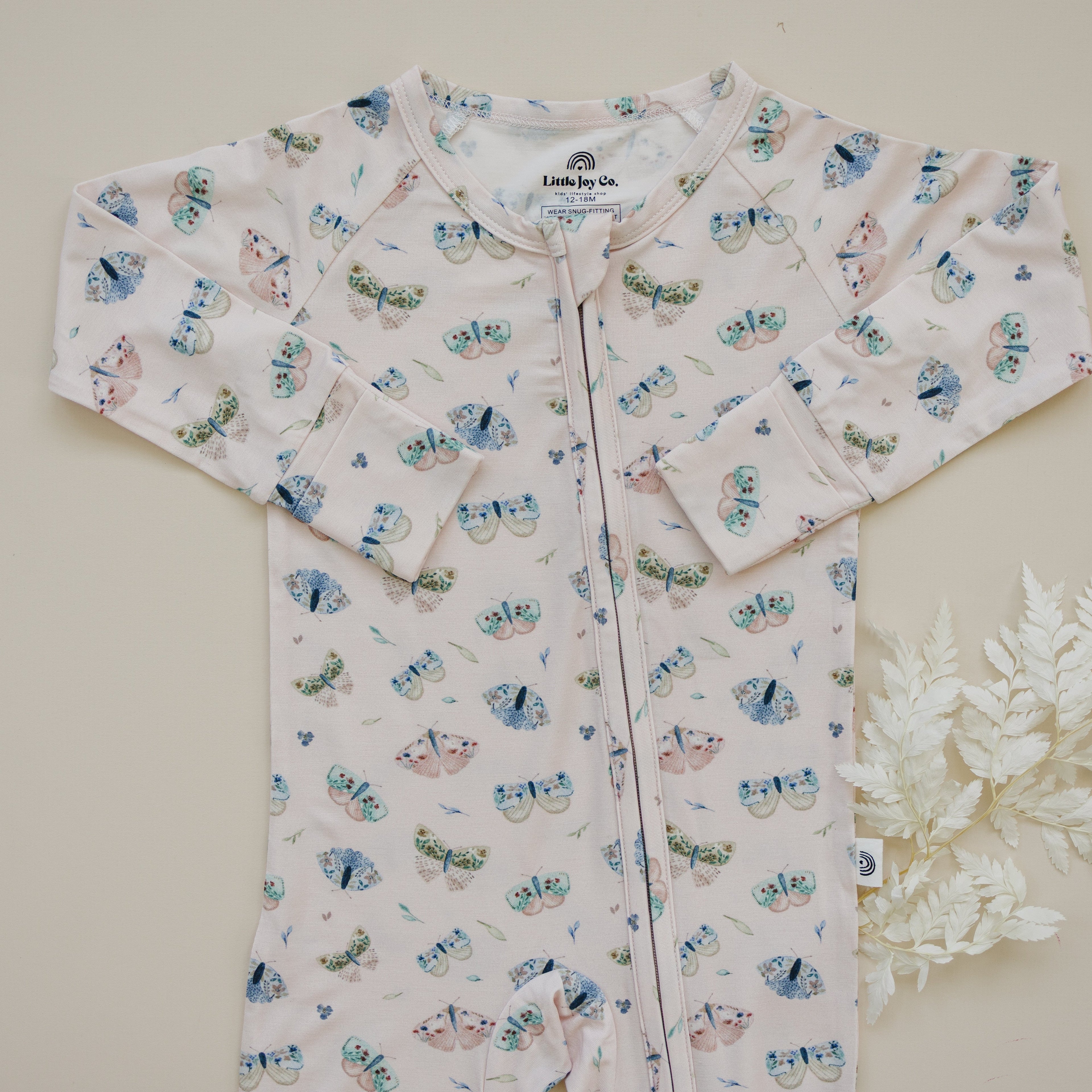Luna Moths Bamboo Zippy Pajamas