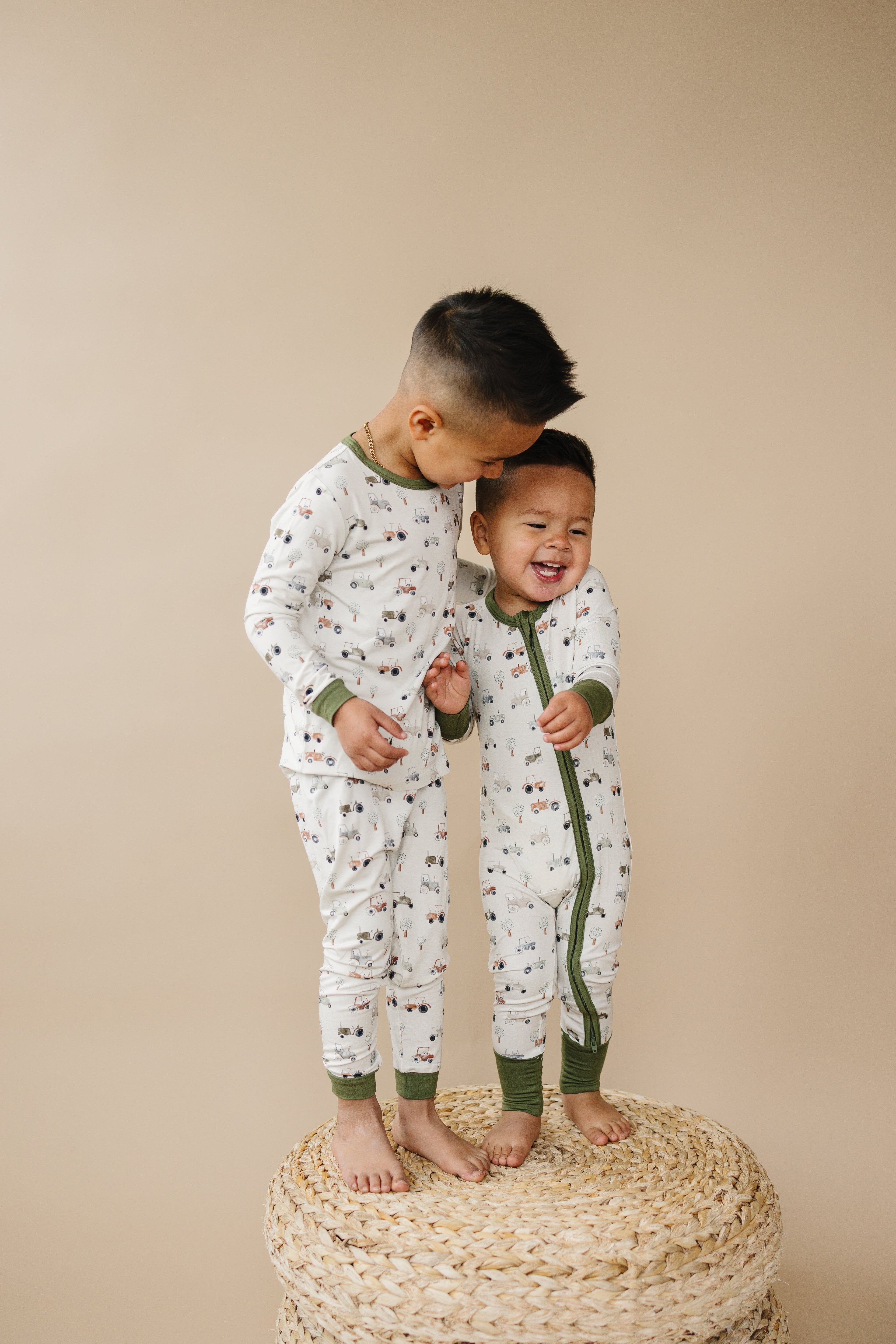 Tiny Tractors Bamboo Zippy Pajamas