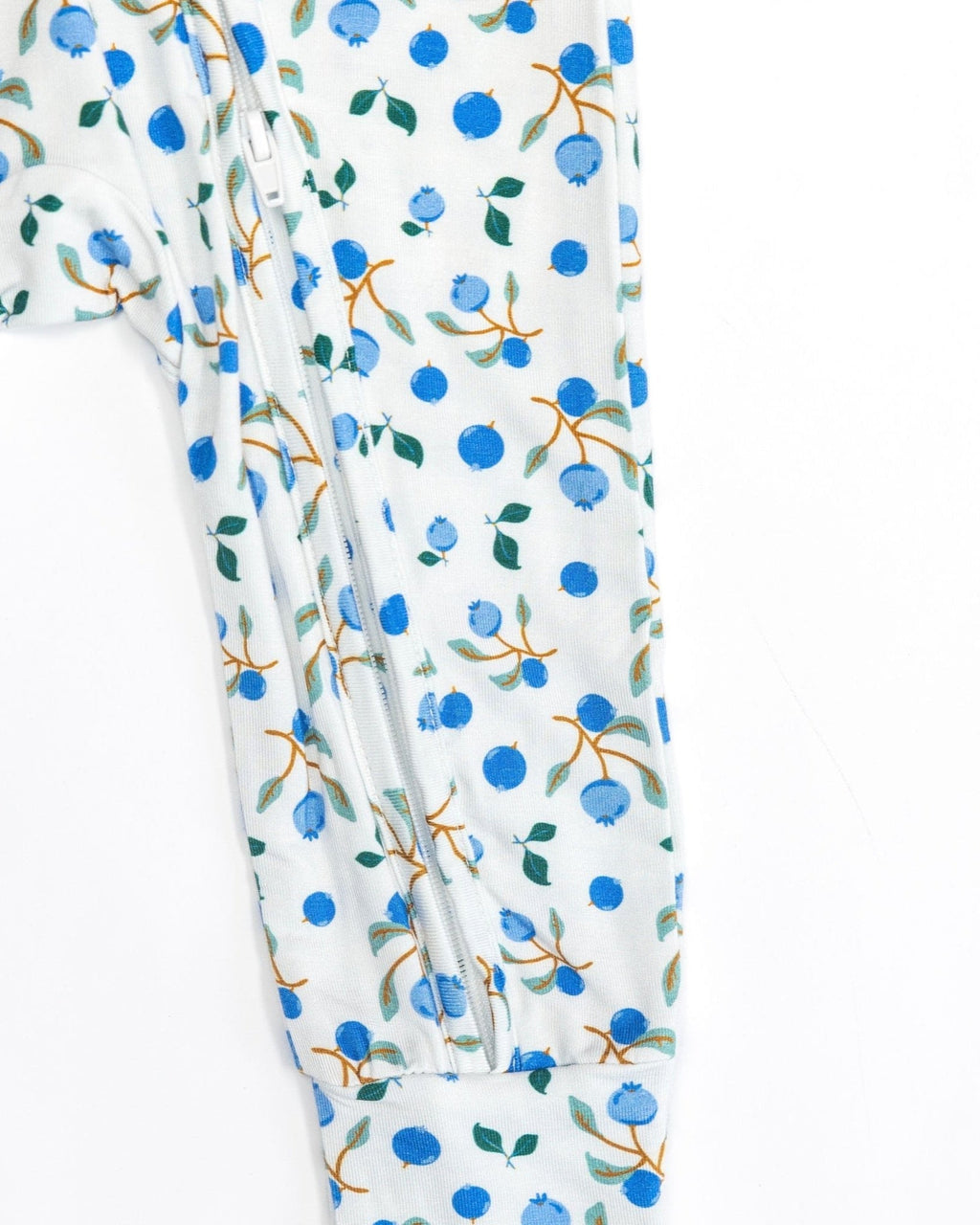Blueberry Bamboo Zipper Footie for Babies - Snuggly Soft