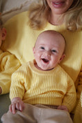 Chunky Knit Sweater for Kids - Dandelion Yellow
