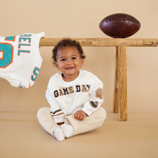 Cozy Game Day Crewneck for Kids - Varsity Style