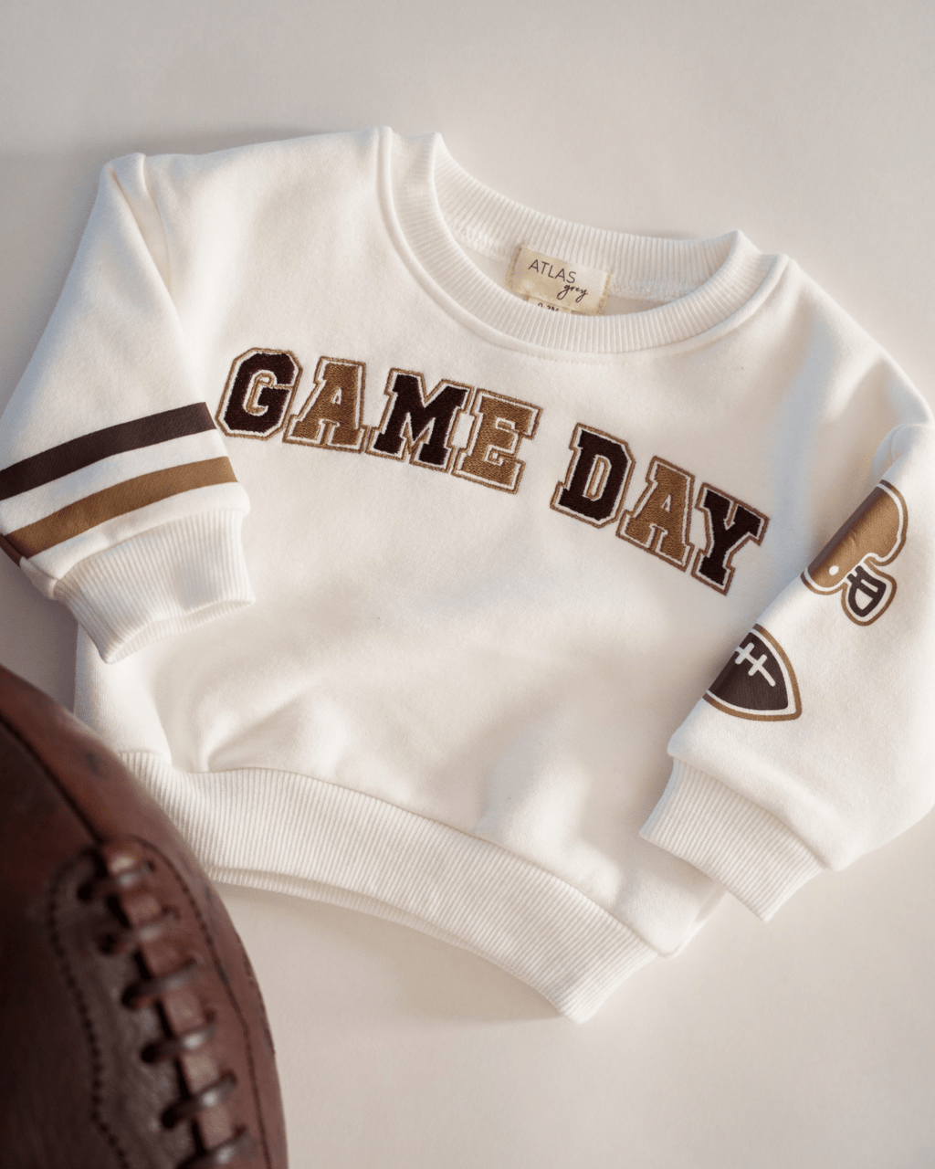 Cozy Game Day Crewneck for Kids - Varsity Style