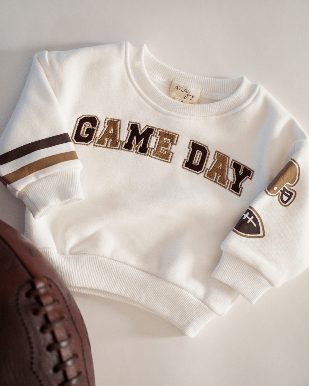 Cozy Game Day Crewneck for Kids - Varsity Style