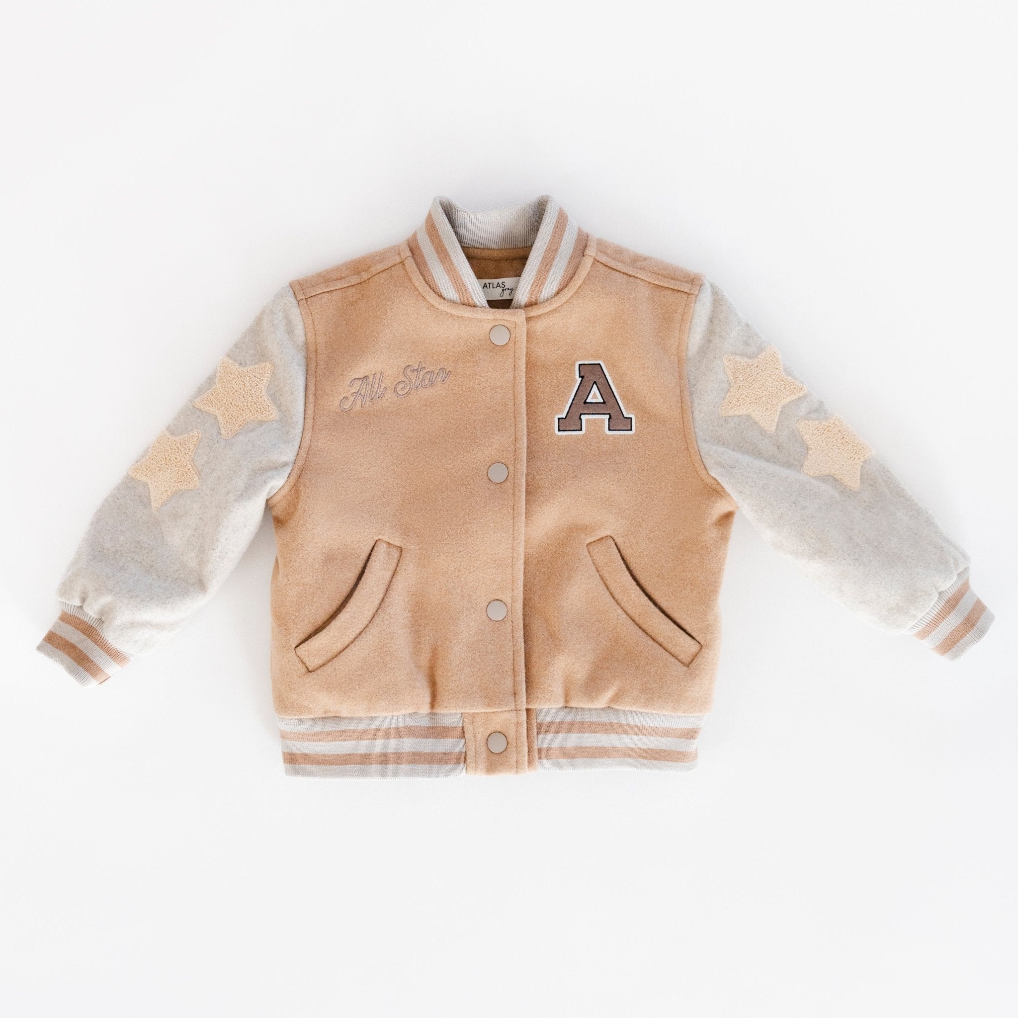 Classic Letterman Jacket for Kids - Sporty & Comfy