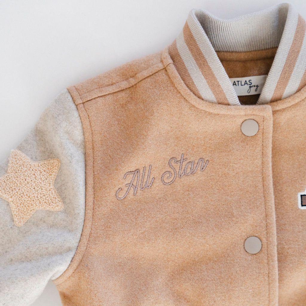 Classic Letterman Jacket for Kids - Sporty & Comfy