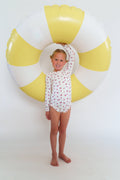 Ruffle Cherry Longsleeve Swimsuit for Kids - Sun Protective